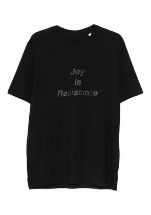 Lutz Huelle Joy T lettering T-shirt - Black