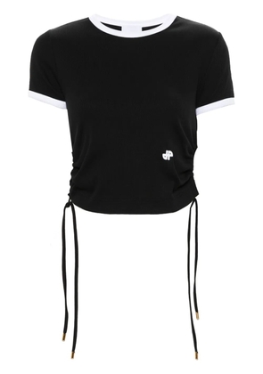 Patou ribbed-knit cut-out T-shirt - Black