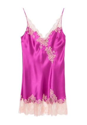 Carine Gilson Calais-Caudry lace nightdress - Purple