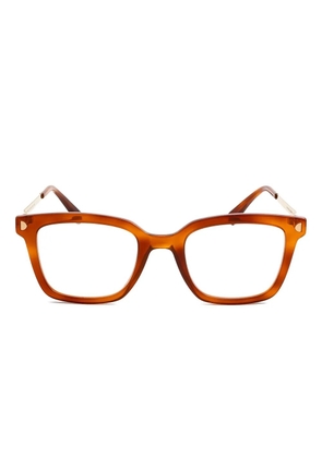 Mykita gold-detail square glasses - Orange