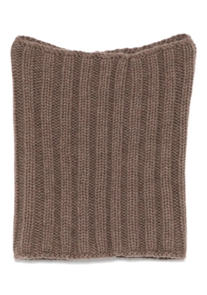 Dell'oglio ribbed cashmere scarf - Brown