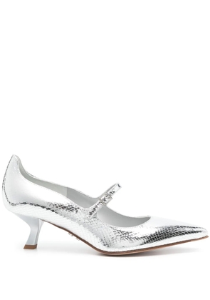 Sergio Levantesi 50mm Carlotta pumps - Silver