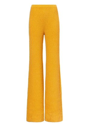 Proenza Schouler mélange bouclé flared trousers - Yellow