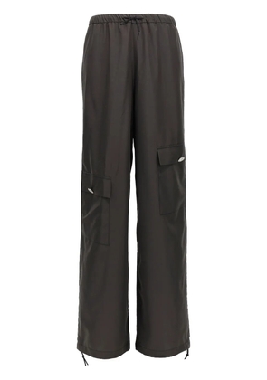 NOT AFTER TEN Parachute straight trousers - Black