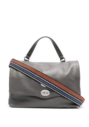 Zanellato Postina leather tote bag - Grey