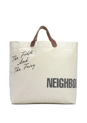 Neighborhood washed canvas 'Natural' tote bag - Neutrals