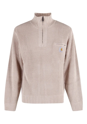 Carhartt WIP Detroit half-zip pocket sweater - Neutrals