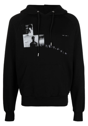 HELIOT EMIL graphic-print hoodie - Black