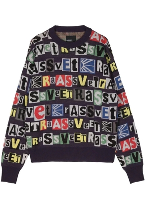 RASSVET Typo crew-neck jumper - Purple