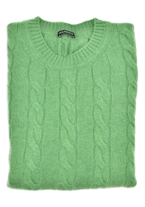 MANRICO CASHMERE cable-knit sweater - Green