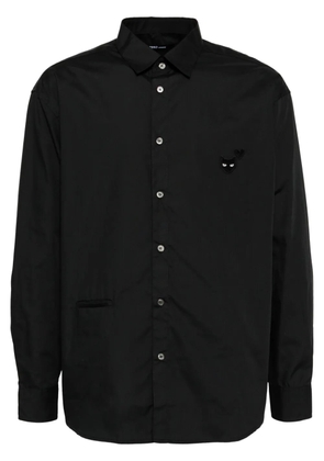 ZZERO BY SONGZIO love panther semi-over shirt - Black