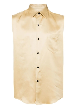 Ernest W. Baker buttoned-up sleeveless shirt - Yellow