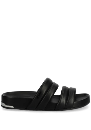 DKNY logo sandals - Black