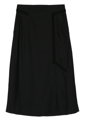 SHIATZY CHEN panelled midi skirt - Black