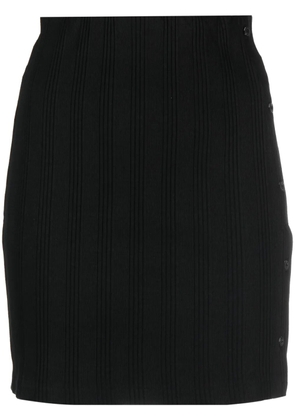 Calvin Klein Jeans logo-patch cotton skirt - Black