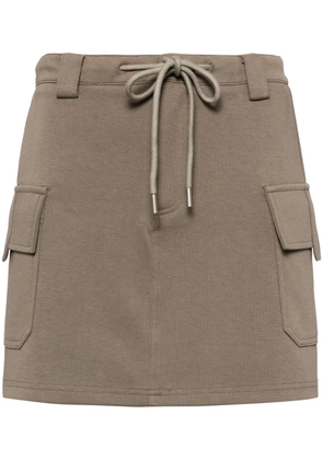 tout a coup cargo drawstring skirt - Grey