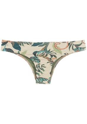 Lygia & Nanny Wakiki leaf-print pants - Neutrals