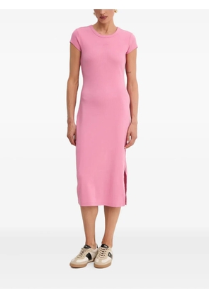 BOSS ribbed midi dress - Pink