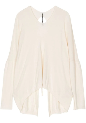 Masnada self-tie jumper - White