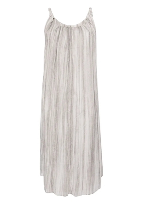 tout a coup abstract-print midi dress - Grey