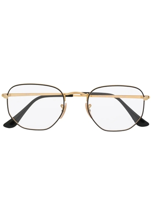 Ray-Ban two-tone hexagonal frame glasses - Gold