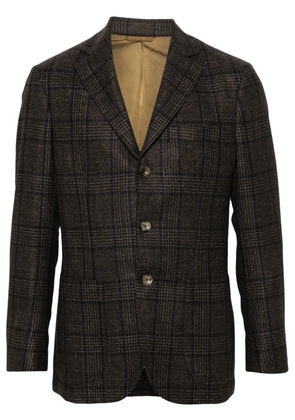 SARTORIO NAPOLI tartan pattern blazer - Brown