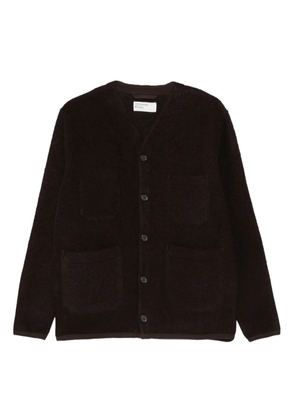 Universal Works wool patch-pocket cardigan - Brown