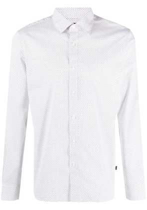 Michael Kors Ls Spread Mosaic Star stretch-cotton shirt - White