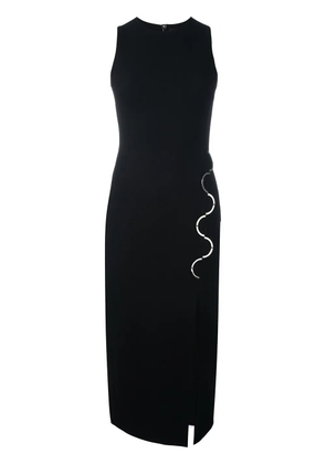 David Koma metal detail fitted dress - Black