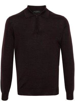 Dell'oglio half-zip sweater - Red