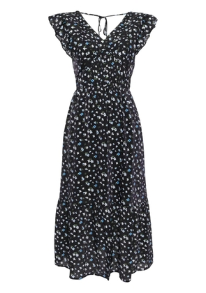 b+ab floral-print midi dress - Blue