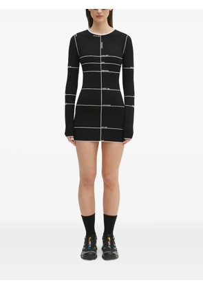 VETEMENTS intarsia-knit mini dress - Black