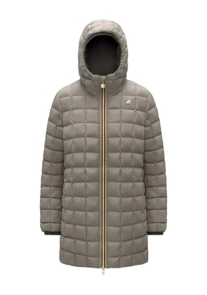 K-Way Sophie hooded zip-up coat - Grey