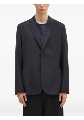 Paul Smith single-button patch-pocket blazer - Blue