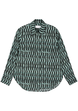 Christian Wijnants abstract-print shirt - Green