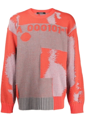 A-COLD-WALL* Erosion oversize jumper - Red