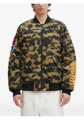 A BATHING APE® 1st Camo Shark Ma-1 embroidered bomber jacket - Green