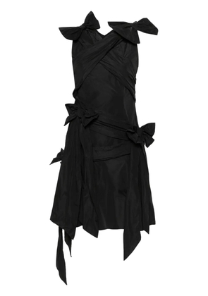 Viktor & Rolf draped bow-detail mini dress - Black