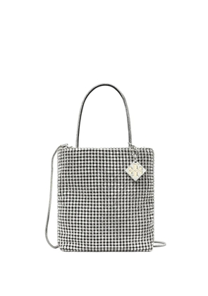 Tory Burch mini Night Owl crystal-embellished tote bag - Silver