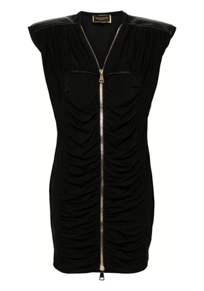 MITILIANE COUTURE leather-trim T-shirt - Black