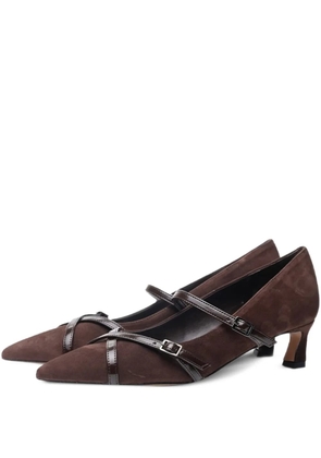 Poche Paris buckle-strap pumps - Brown