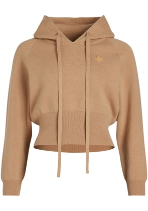 Patou knitted hoodie - Brown