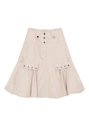 Rokh puffed-hem midi skirt - Neutrals