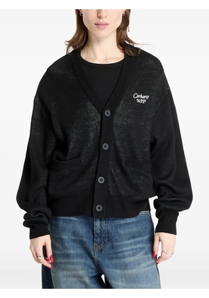 Carhartt WIP logo-embroidered buttoned cardigan - Black