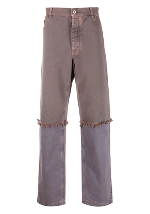 COUNTY OF MILAN hybrid straight-leg jeans - Purple