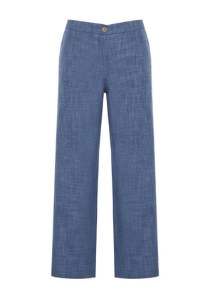 Barba button-fastening trousers - Blue