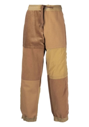 Emporio Armani panelled straight-leg trousers - Neutrals