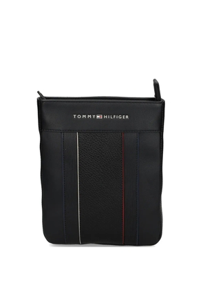 Tommy Hilfiger logo-plaque messenger bag - Black