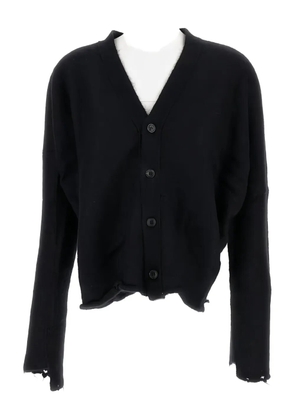 Junya Watanabe mohair-wool V-neck cardigan - Black