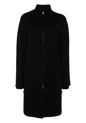 Giorgio Armani long-sleeve cardi-coat - Black